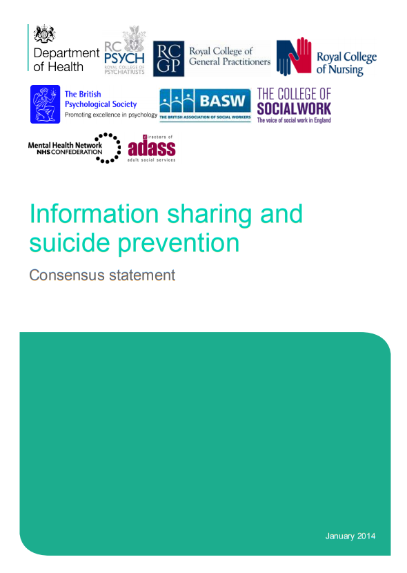 Consensus statement on information sharing